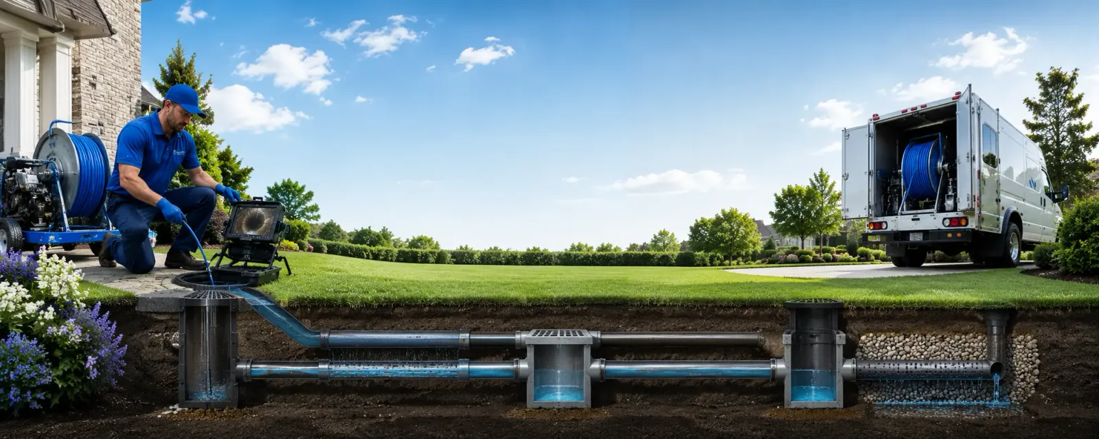 Outdoor drain cleaning information for Feeding Hills, MA